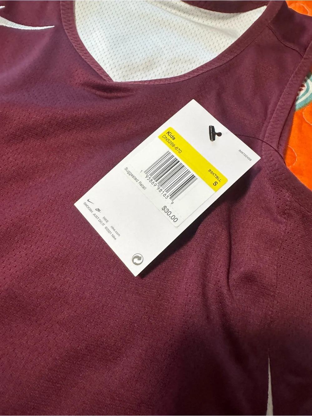 Nike Red & Maroon Girls' Athletic Tank Tops